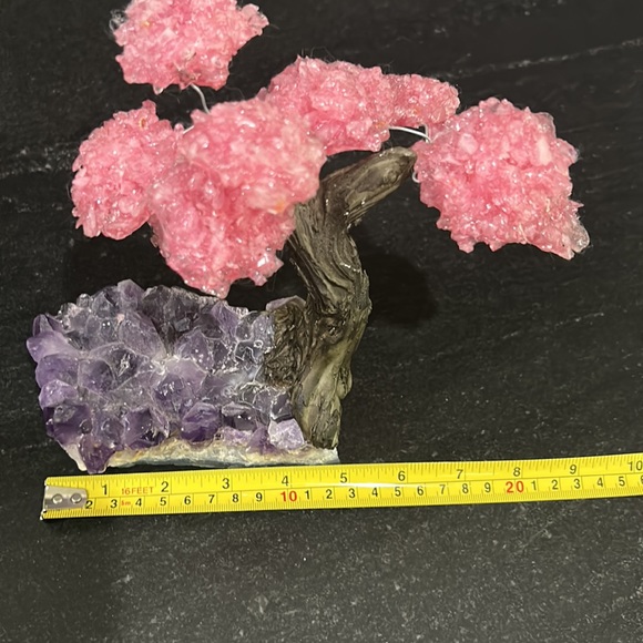 Rose qtz crystal tree - Picture 9 of 17